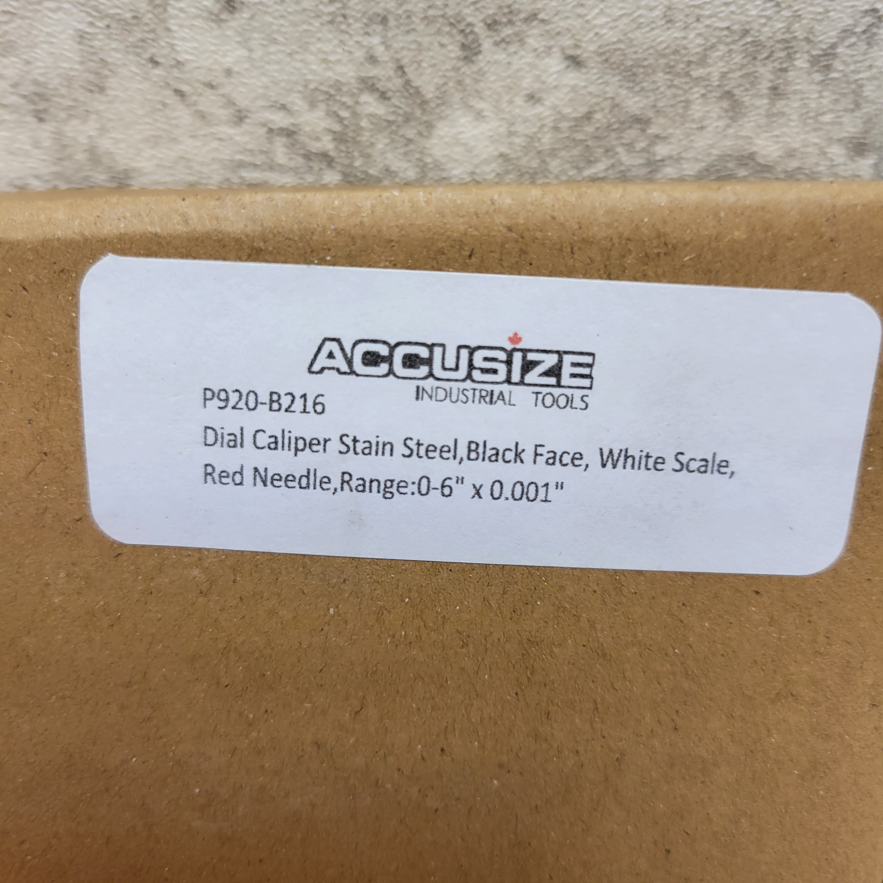 Accusize Dial Caliper Stainless Steel, P920-B216, Range: 0-6" (7679194235118)